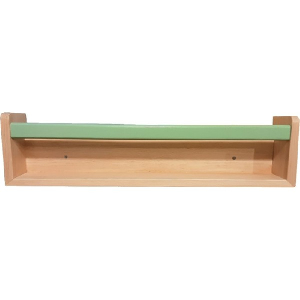 Woodnjoy Duvar Montessori Kitaplık - Yeşil Duvar Rafı Fiyatı