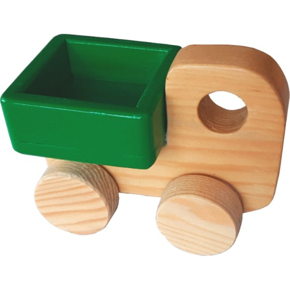 Woodnjoy Hareketli Ahşap Mini Kamyonet - Yeşil Bebek Oyuncakları Fiyatı