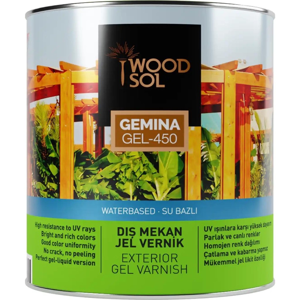 Woodsol Gemina Dış Mekan Ahşap Jel Vernik 1562 Hemlock 2.5 l Diğer Fiyatı