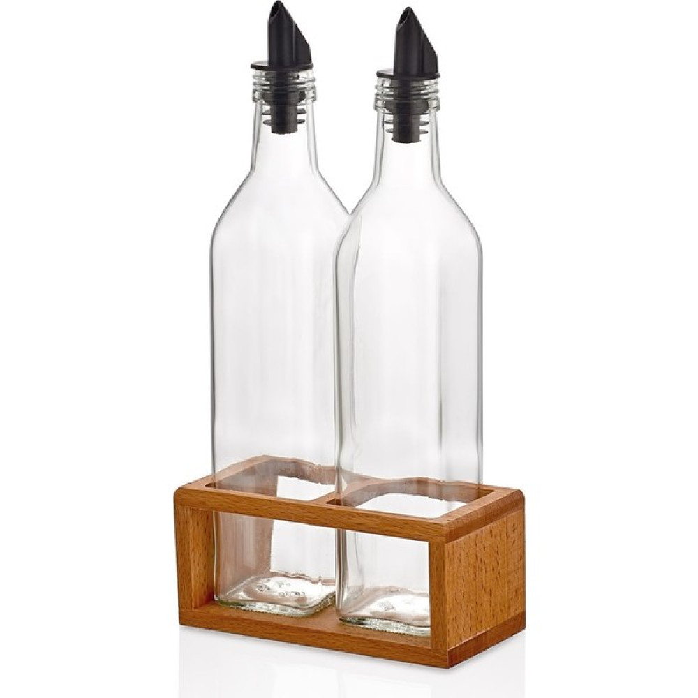 Woodsy 2 Li Yağdanlık Seti 500 ml , Ahşap Stantlı Yağlık Sirkelik Mutfak Gereçleri Fiyatı