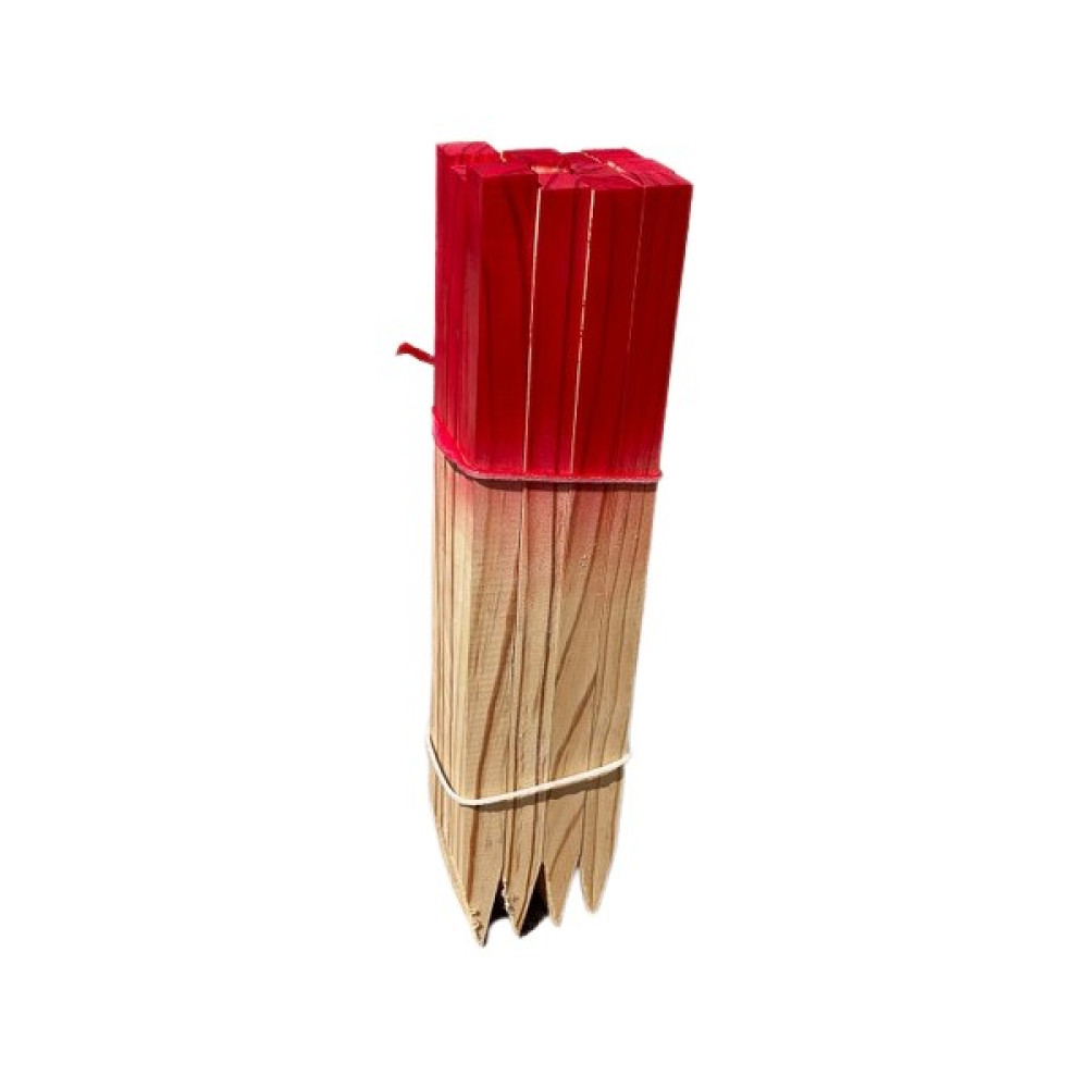 Woodtr Harita Aplikasyon Çıtası Bahçe Kazığı Kırmızı İşaretli 30'lu Paket - 60cm Bahçe Çiti Fiyatı