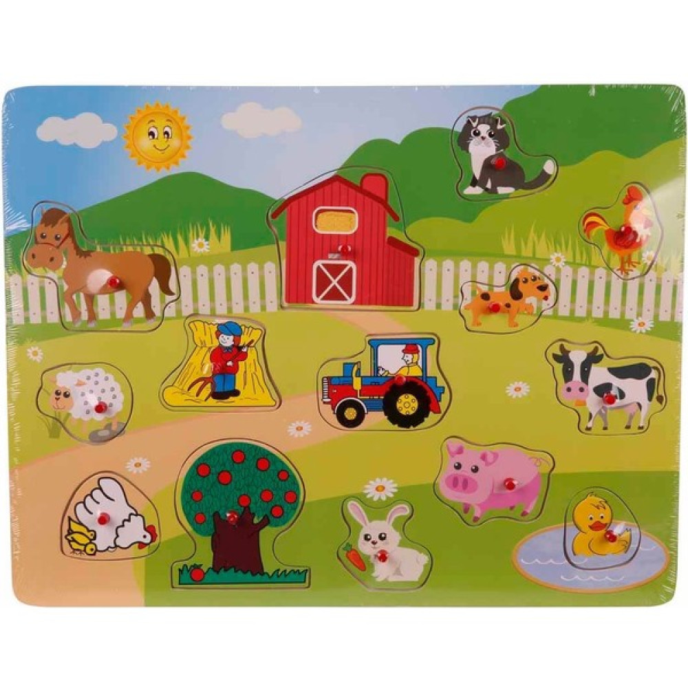 Woody Ahşap Çiftlik Yaşamı Tutmalı Bultak Puzzle 14 Parça Bebek Oyuncakları Fiyatı