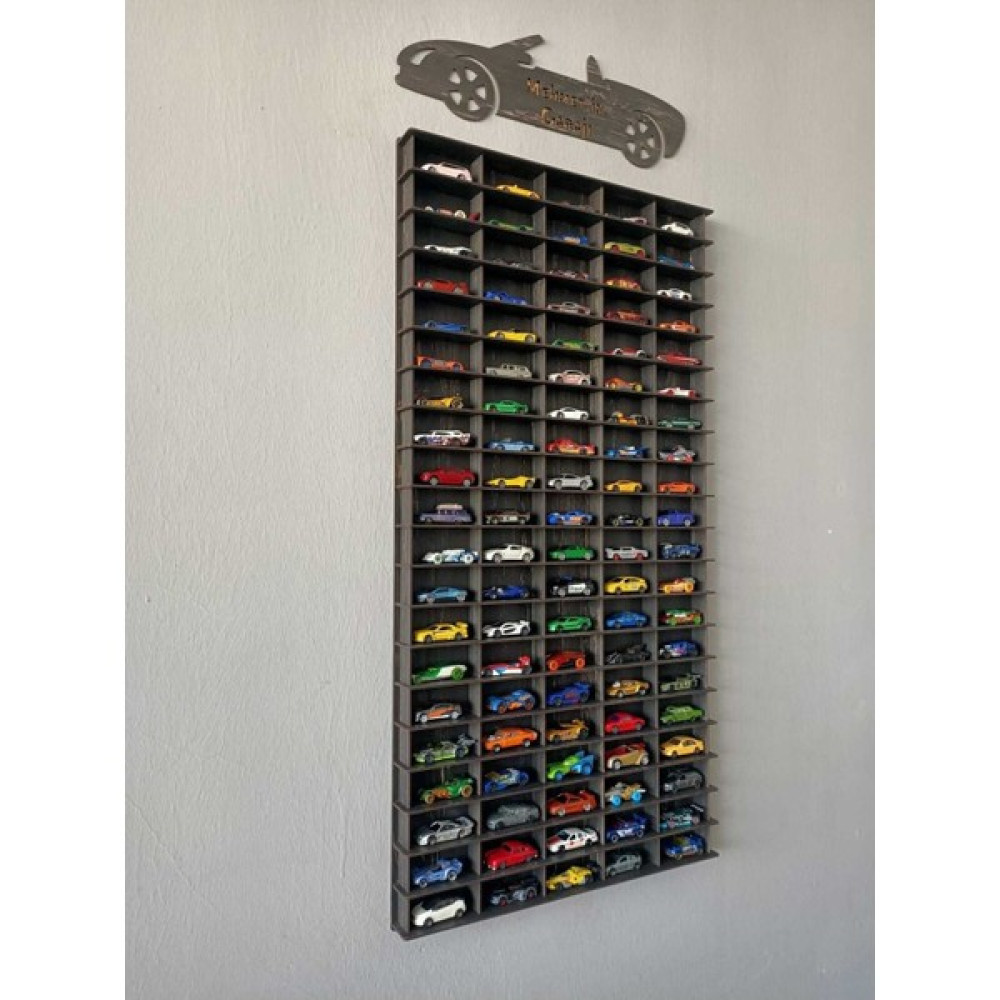 Woody City 1/64 Ahşap Dekoratif Araba Rafı Dikey 100'LÜ (Eskitme Siyah) - Siyah - 0 Bebek Oyuncakları Fiyatı