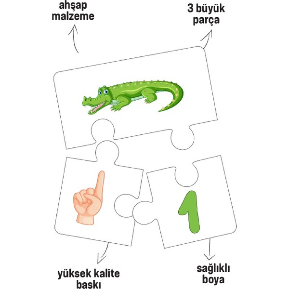 Woody City Ahşap 30 Parça Sayıları Öğreniyorum Pazıl Seti - Ahşap Desenli - 0 Oto Boyaları Fiyatı