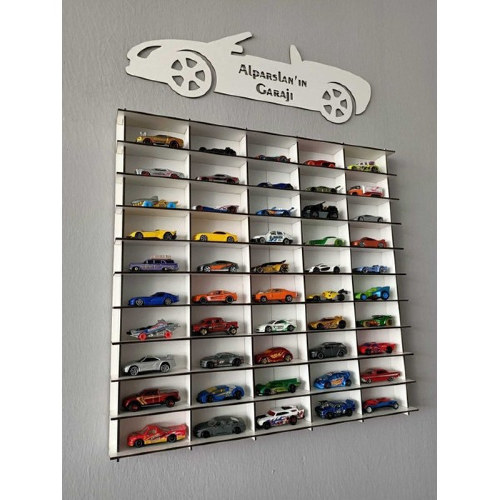 Woody City Oyuncak Araba Rafı 1/64 Beyaz Renk 50'li - 0 Bebek Oyuncakları Fiyatı