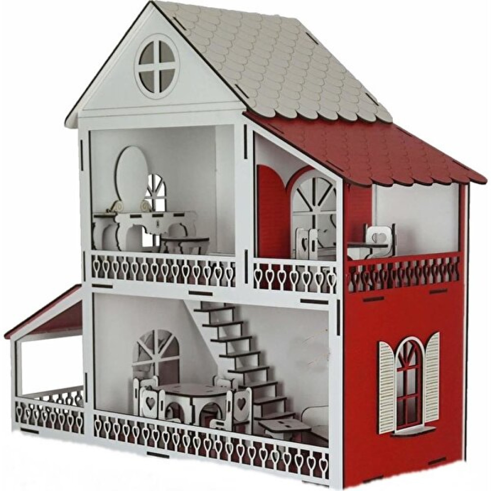 Woody Life Ahşap Oyuncak Ev Portatif Bebek Evi Lol Bebek Uyumlu 2 Katlı Bebek Oyuncakları Fiyatı