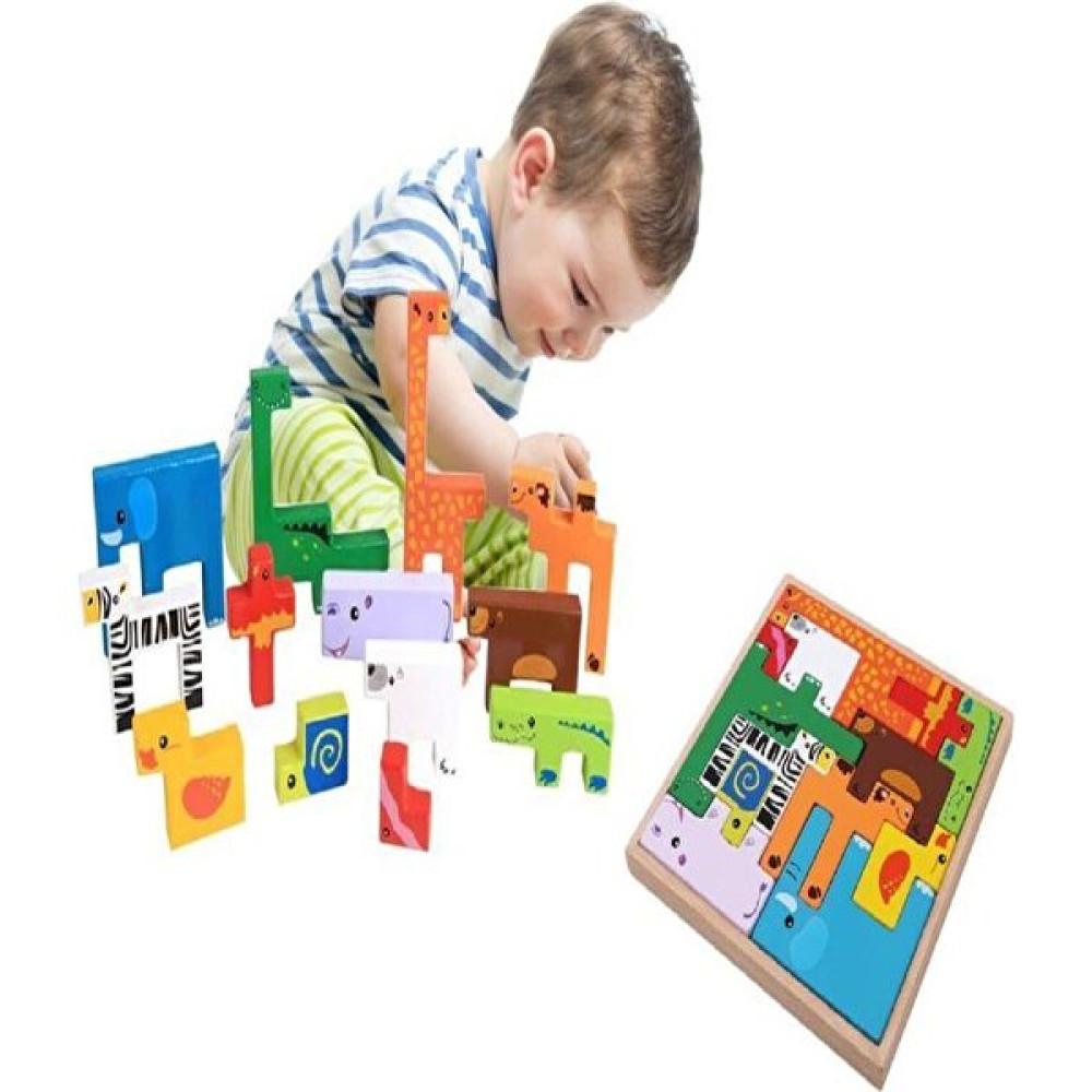 Woody Life Ahşap Puzzle Yapboz Bultak Tetris Eğitici Çocuk Oyun Oyuncak Bebek Oyuncakları Fiyatı