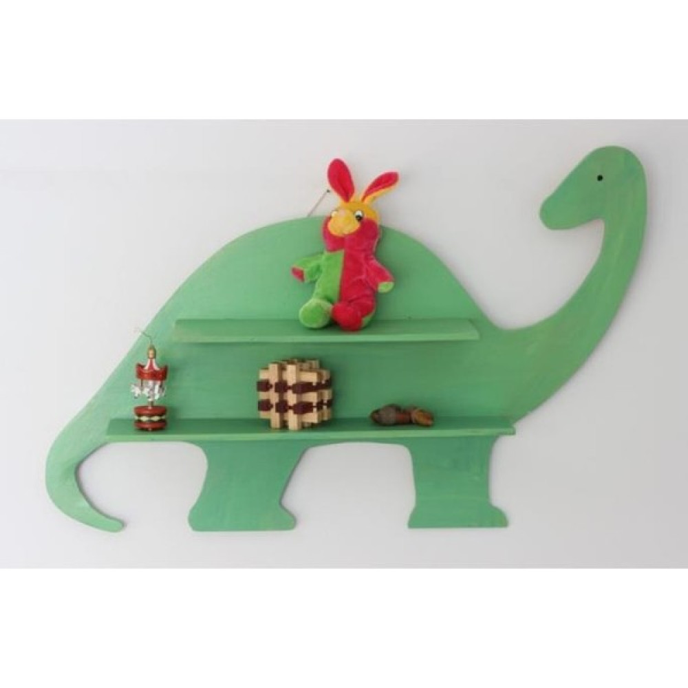 Woody Life Woodylife Ahşap Çocuk Kitaplık Dinazor Eğitici Çocuk Raf Montessori Kitaplık - Yeşil Kitaplık Fiyatı