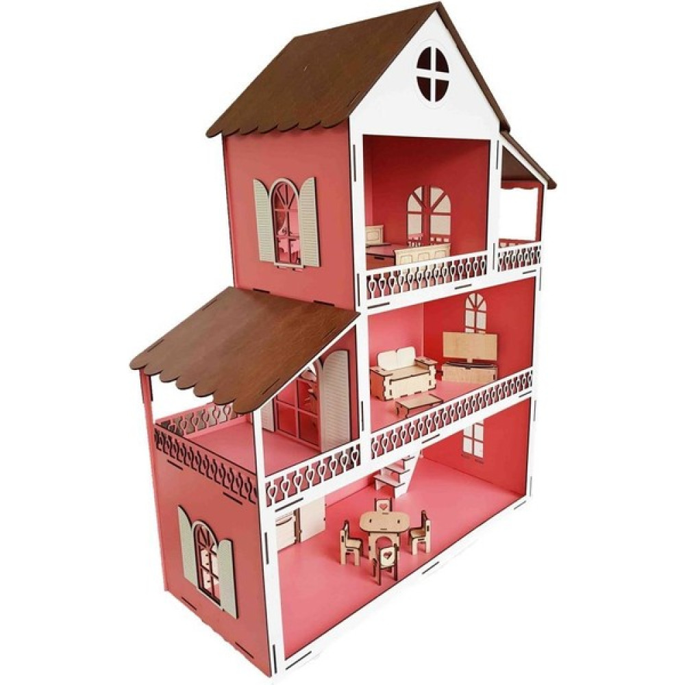 Woody Life Woodylife Ahşap Çocuk Oyun Evi Pembe Lol Miniş Uyumlu Oyuncak Bebek Oyuncakları Fiyatı