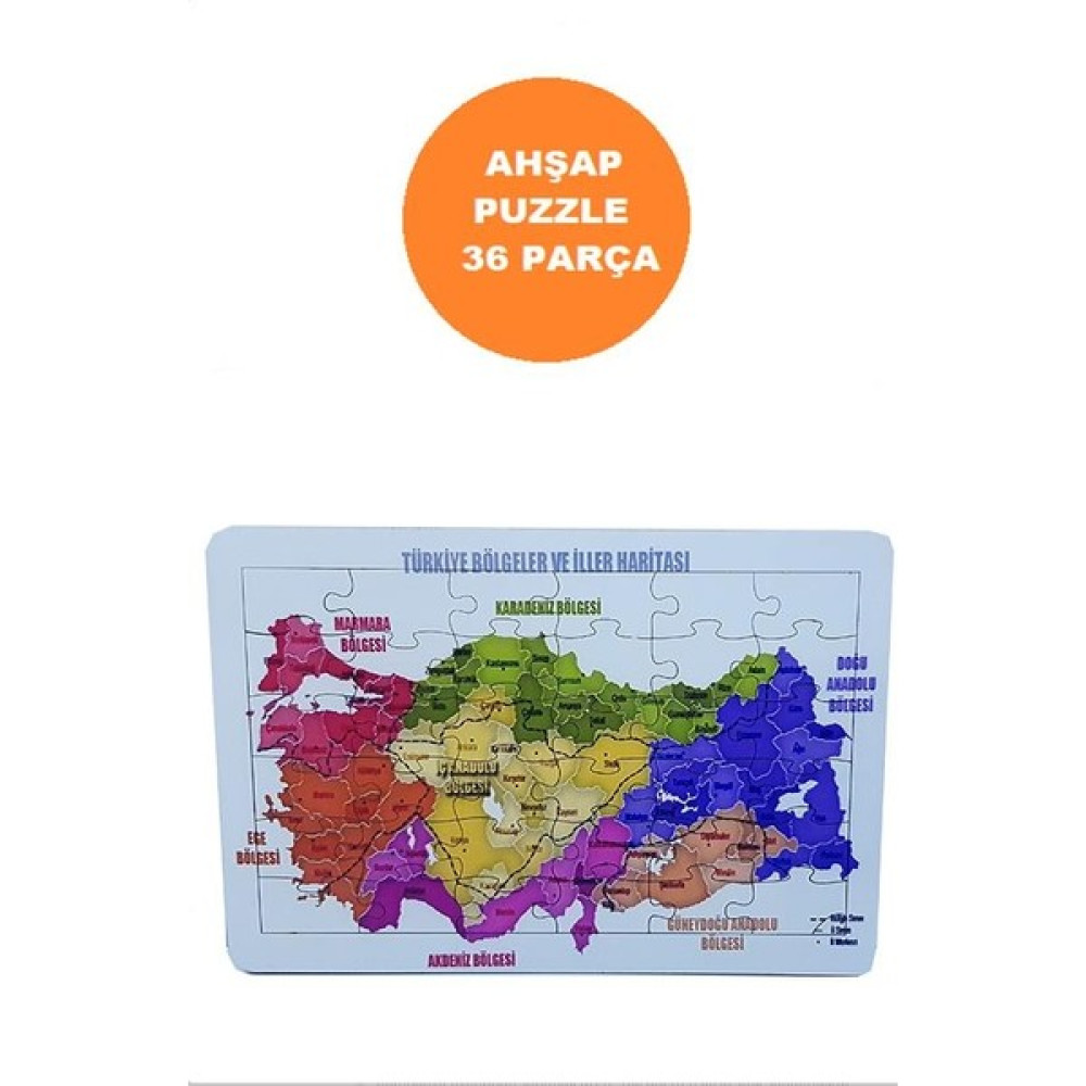 Woody Life Woodylife Ahşap Türkiye Haritası Bölgeleri Öğreniyorum Eğitici Çocuk Oyuncak Puzzle Puzzle & Aksesuarları Fiyatı