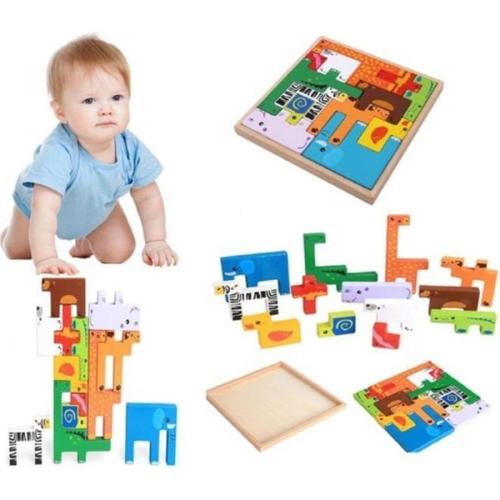Woody Life Woodylife Sevimli Hayvanlar 3D Ahşap Bulmaca Yapboz Eğitici Zeka Gelişitirici Animals Puzzle Bultak Oyuncak Ahşap Oyuncak - Renkli Bebek Oyuncakları Fiyatı
