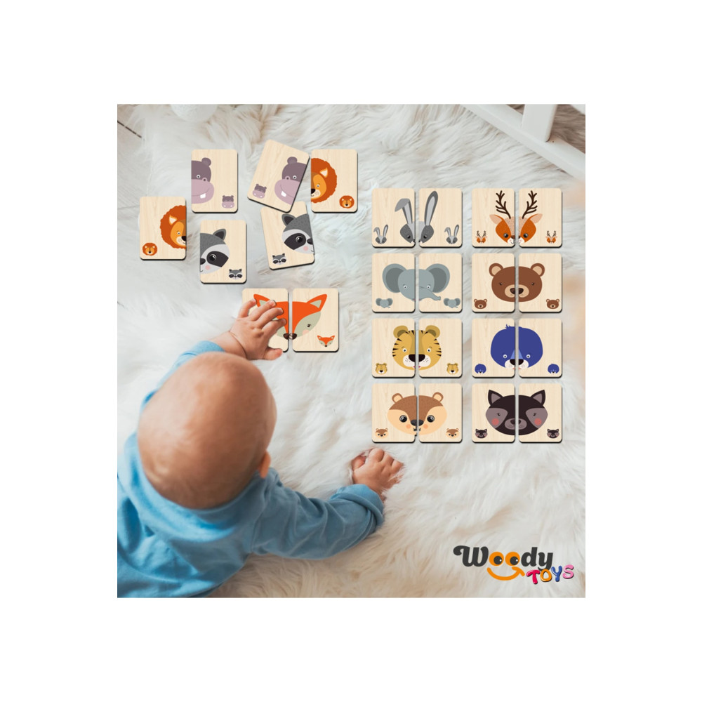 woody toys Sevimli Hayvanlar Zeka Kartları Eşleştirme Oyunu Hafıza Kartı Ahşap Eğitici Puzzle Oyuncak Eğitici Oyuncak Fiyatı