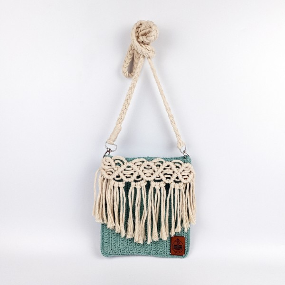Woodycord Kadın El Örgüsü Makrome Çapraz Çanta Mini Bag Bayan Çanta ve Cüzdan Fiyatı