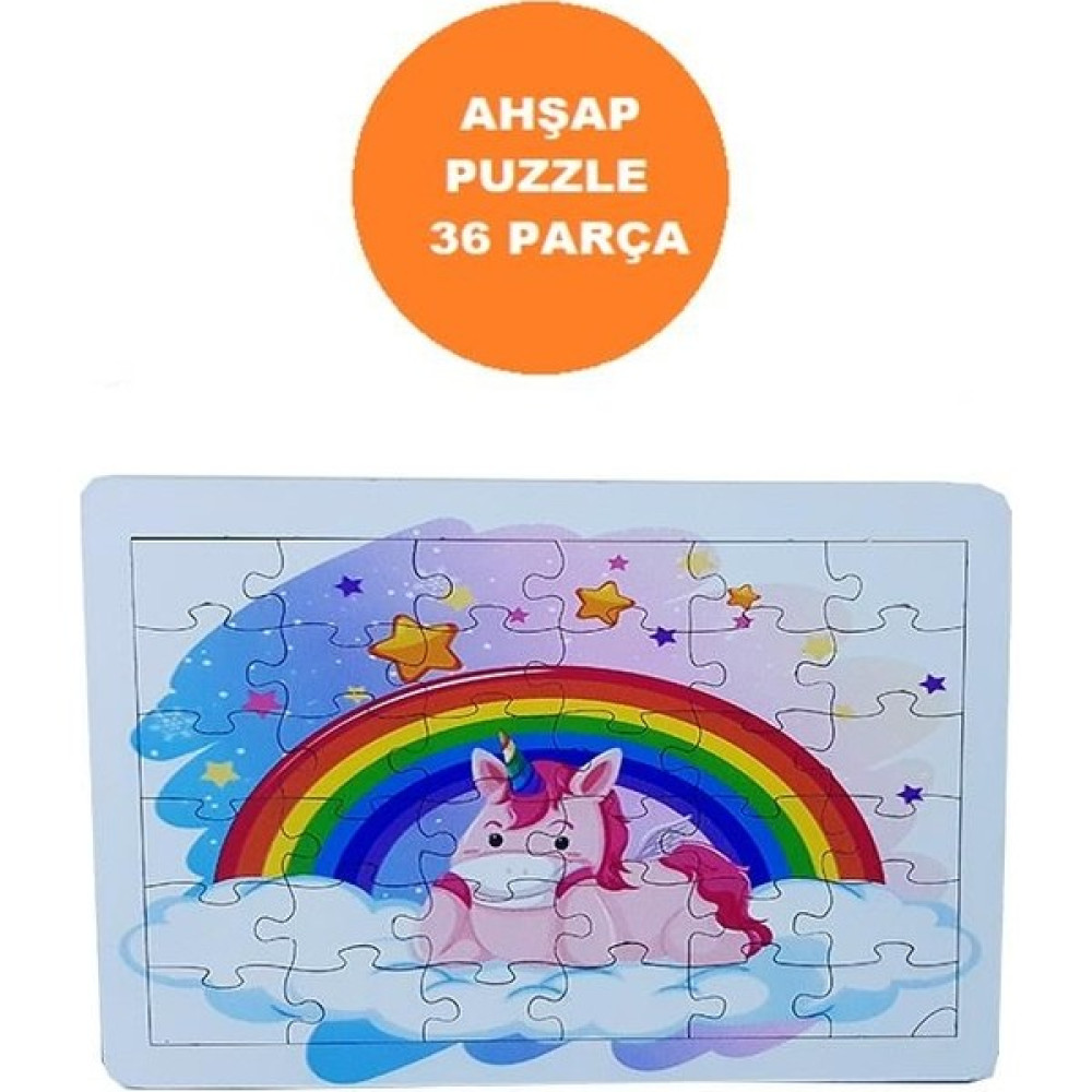 Woodylife Ahşap Eğitici Uykucu Unicorn Çocuk Oyuncak Puzzle Puzzle & Aksesuarları Fiyatı