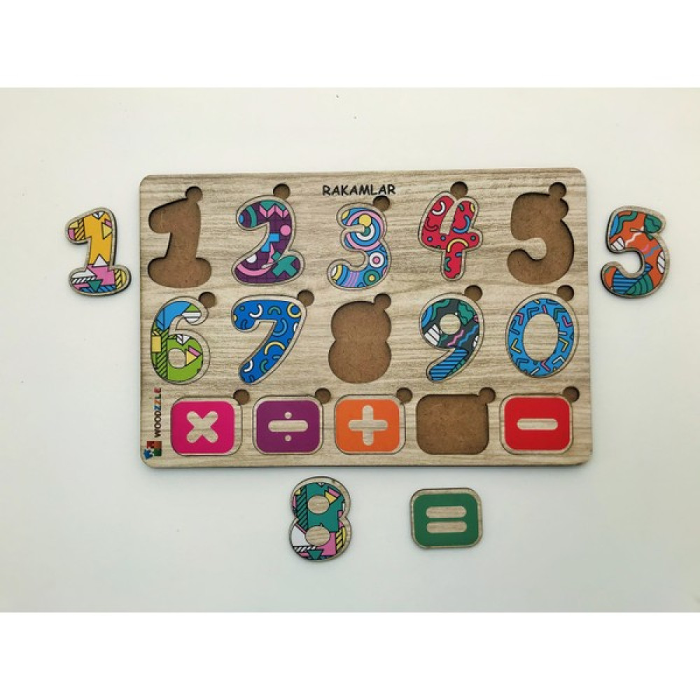 Woodzzle 15 Parça Ahşap Eğitici Öğretici Yapboz Bulmaca Sayılar Rakamlar Bultak Ahşap Puzzle Çocuk Oyun Bebek Oyuncakları Fiyatı