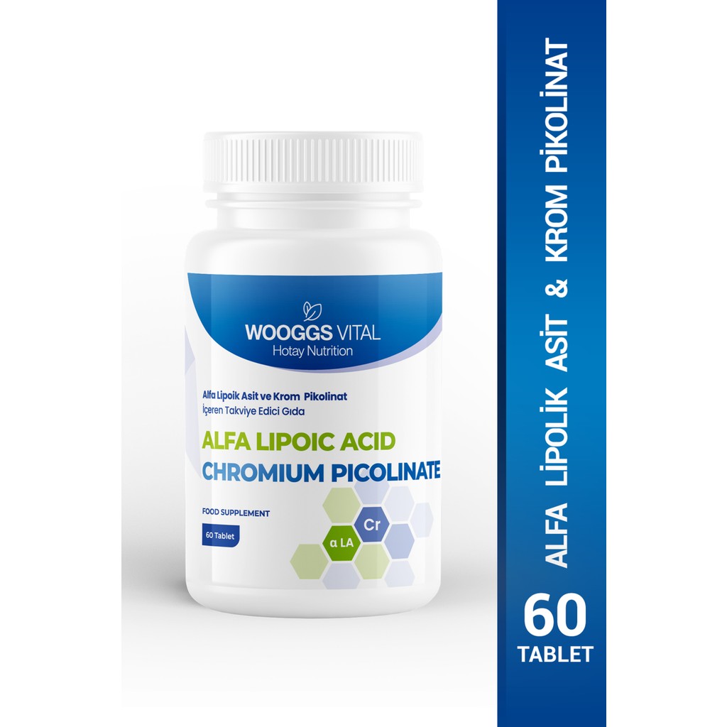 Wooggs Vital Alfa Lipoic Asit ve Chromıum Pıcolınate Içeren Takviye Edici Gıda 60 Tablet - Aromasız Sporcu Besini & Supplementler Fiyatı