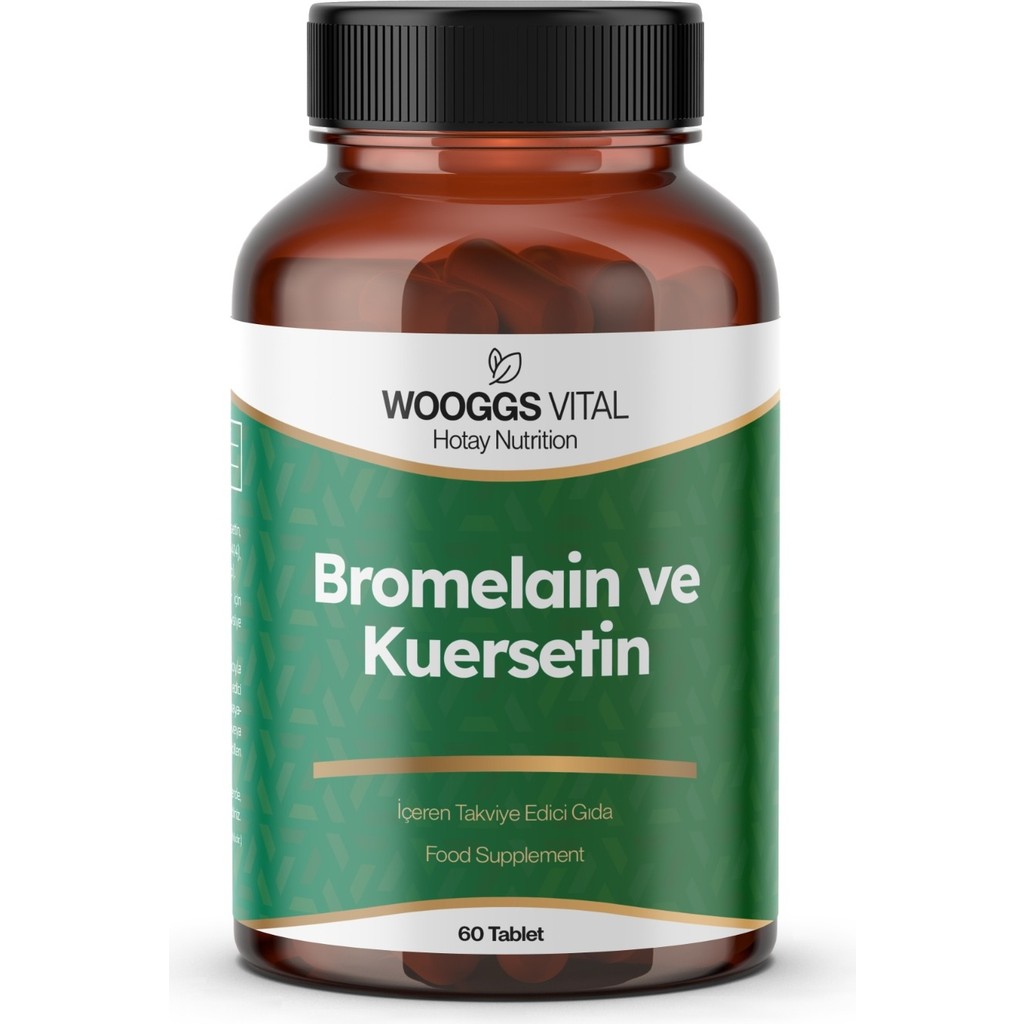 Woogss Vital Bromelain ve Kuersetin Takviye Edici Gıda 60 Tablet Diğer Fiyatı