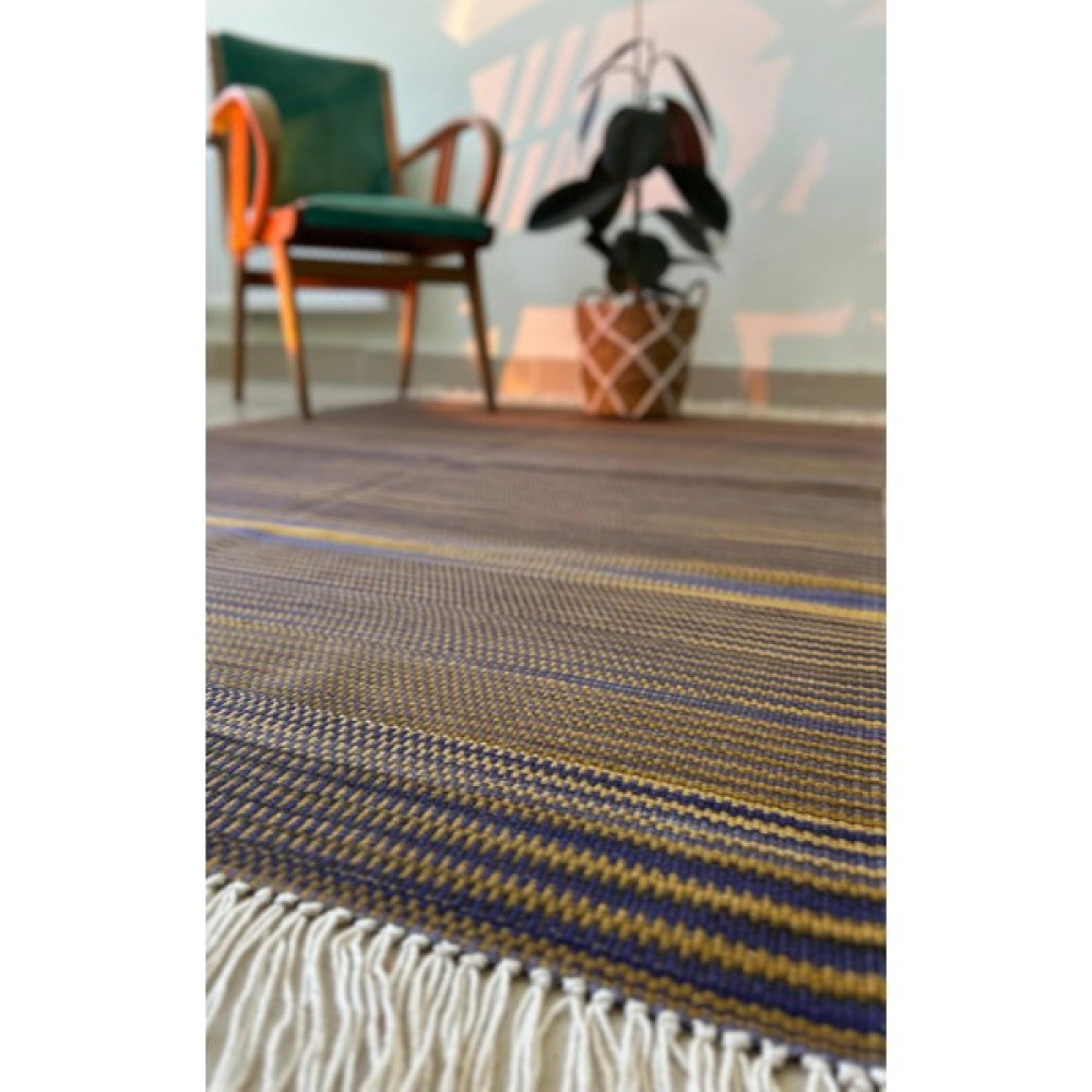 Woolart Dekoratif Doğal Yün Yıkanabilir Çift Taraflı 120*190 Kilim - 120 x 190 cm - Çok Renkli Kilim Fiyatı