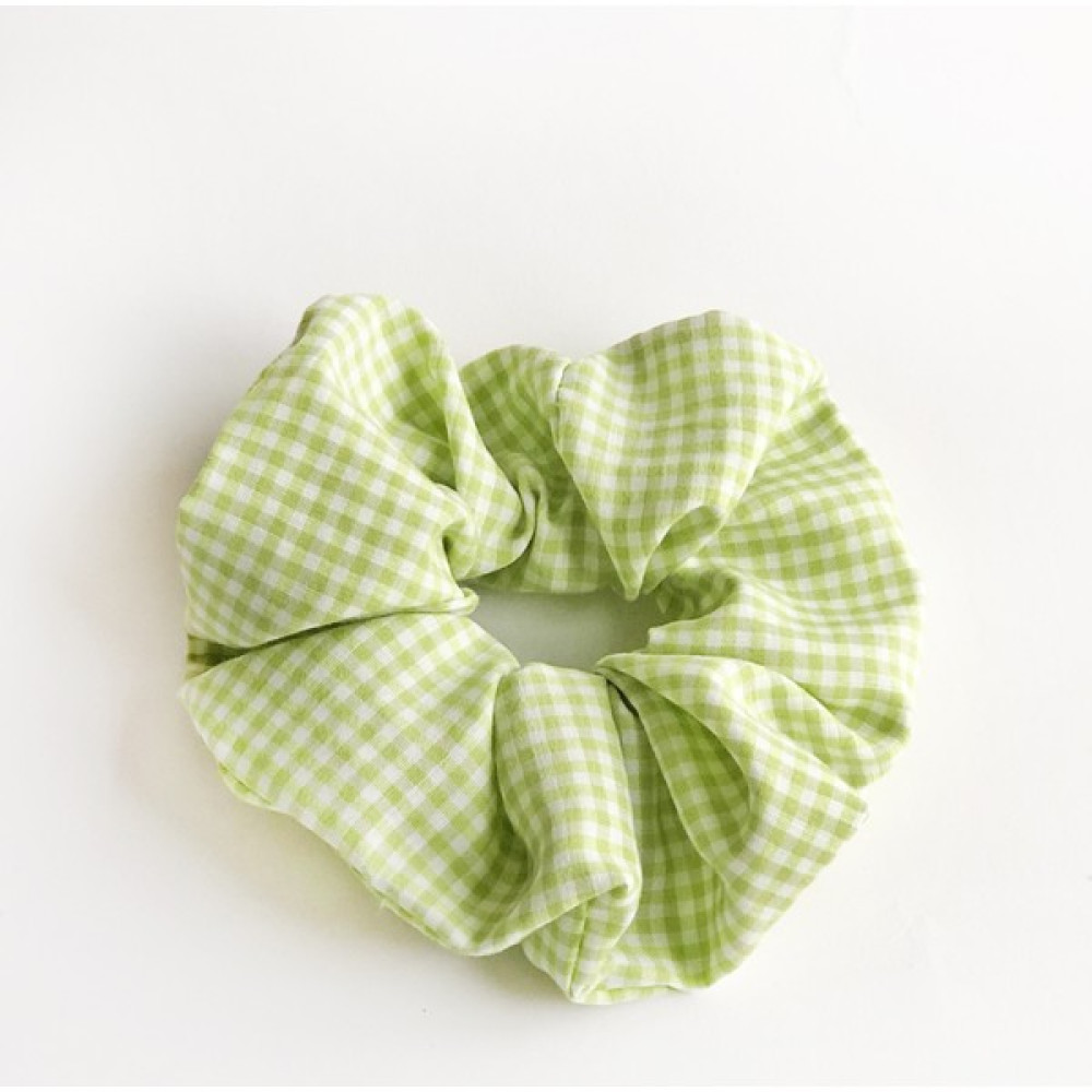 Woolly Scrunchies Yeşil Pötikare Desenli Scrunchie Toka Toka, Taç & Saç Bandı Fiyatı