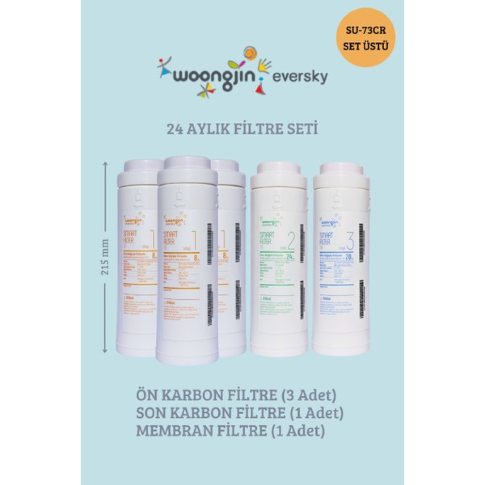 Woongjin Eversky SU-73CR Set Üstü Uyumlu Filtre Seti (24 Aylık) Bahçe Makinesi Aksesuar & Yedek Parça Fiyatı