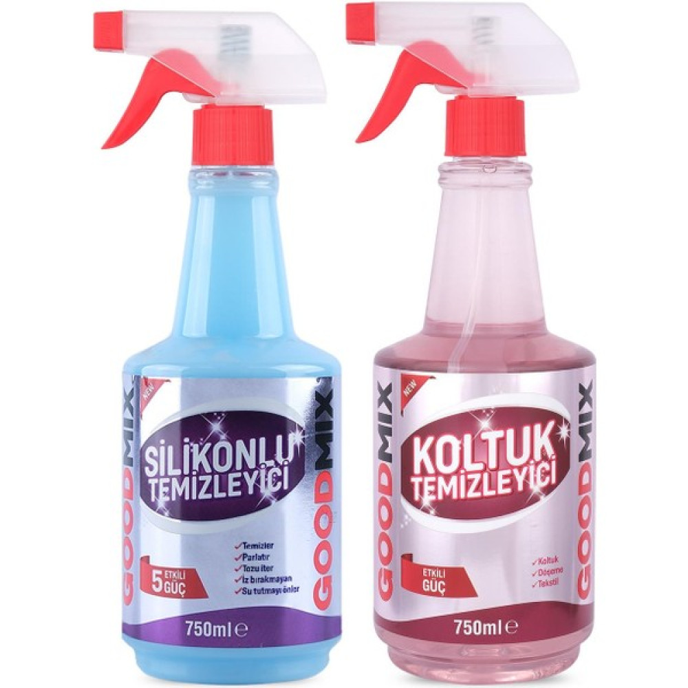 WÖRF Goodmix 2'li Temizlik Seti Koltuk, Silikonlu Temizleyici 750 ml - Sarı Temizlik Malzemeleri Fiyatı