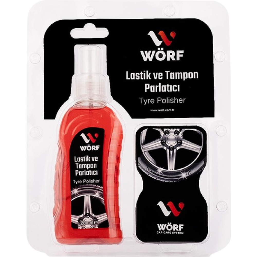 Wörf Lastik Tampon Parlatıcı 200 ml + Sünger Set Torpido Bakımı Fiyatı
