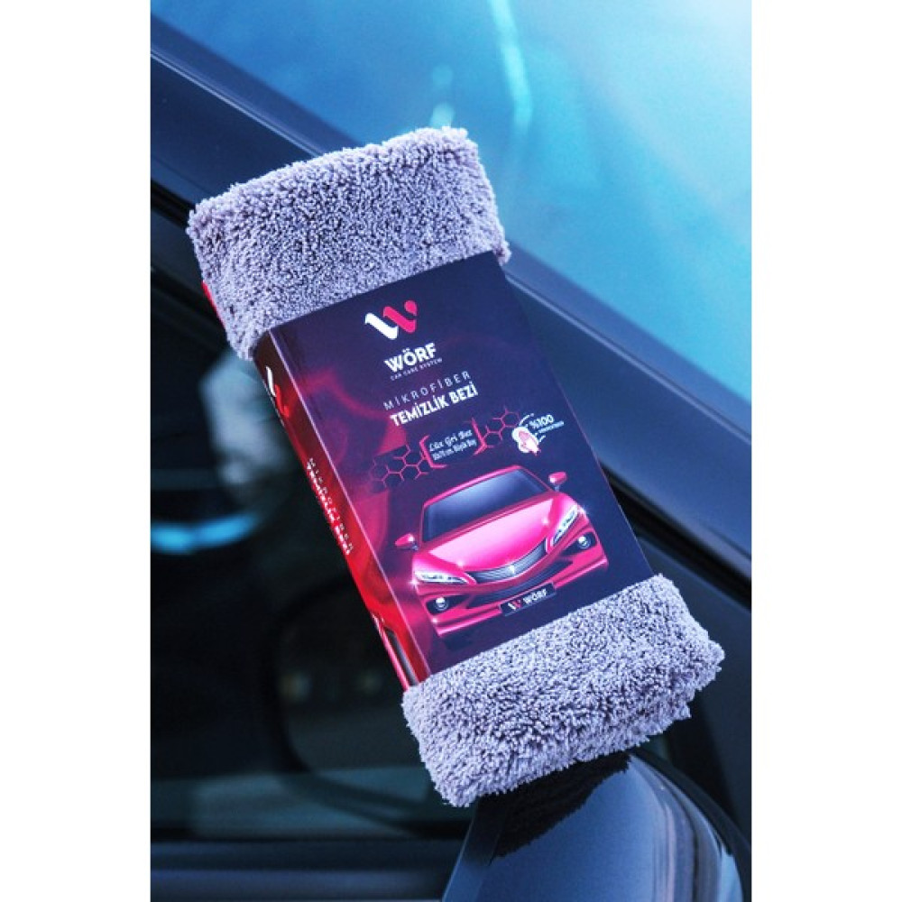Wörf Mikrofiber Lüks Gri Temizlik Bezi 50*70 Oto Bakım Bezleri Fiyatı