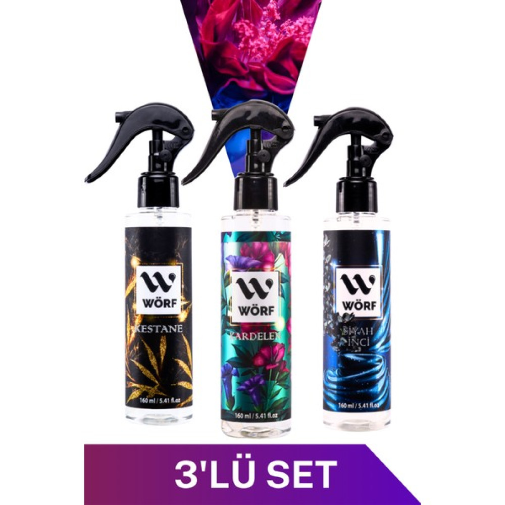 Wörf Oda Araç Ortam Kokusu Kardelen, Siyah Inci, Kestane 160 ml Oto Kokuları Fiyatı