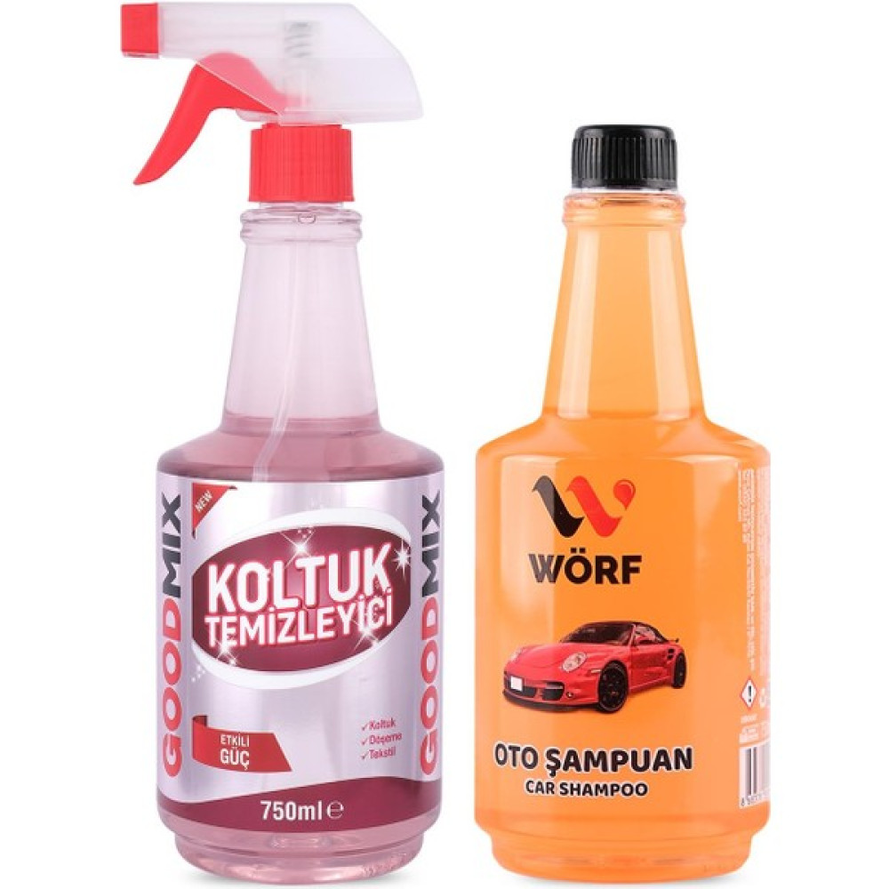 Wörf Oto Şampuanı Turuncu, Koltuk Temizleyici 750 ml Oto Yıkama Ürünleri Fiyatı