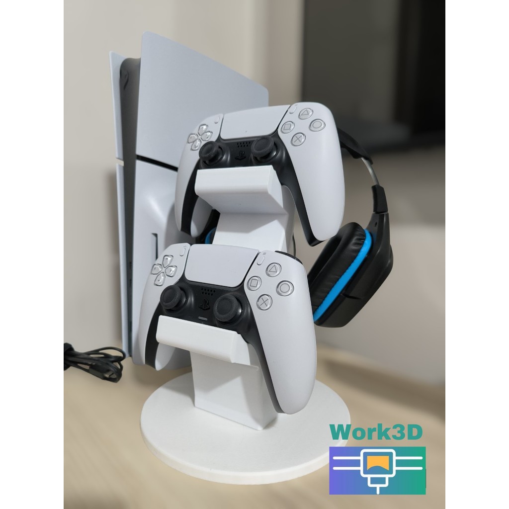 Work3d PS5 2li Kol Tutucu ve Kulaklık Standı Beyaz Dayanıklı Plastik Ergonomik Tasarım SSD / Solid State Drive Fiyatı