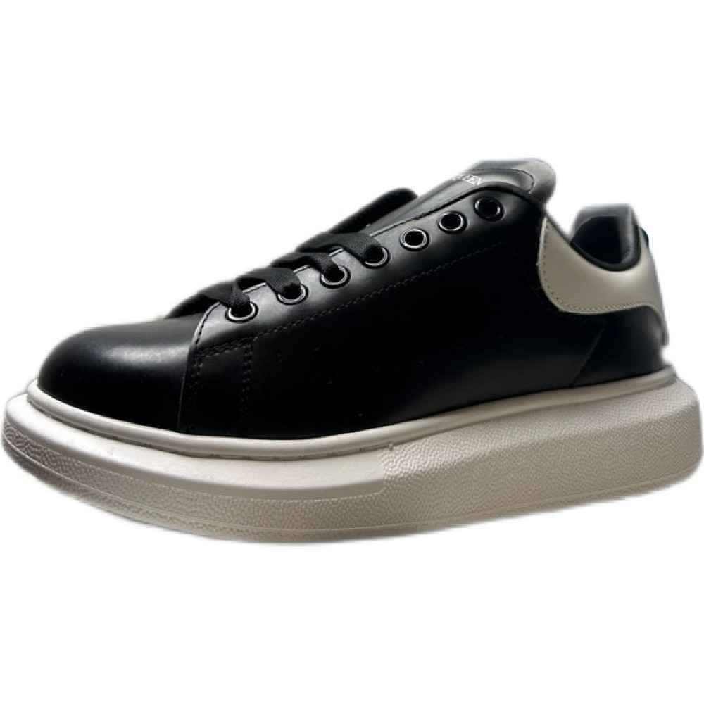 World of Sneakers Alexander Mcqueen Deri Günlük Casual Klasik Ayakkabı Siyah Beyaz Erkek Klasik Ayakkabılar Fiyatı