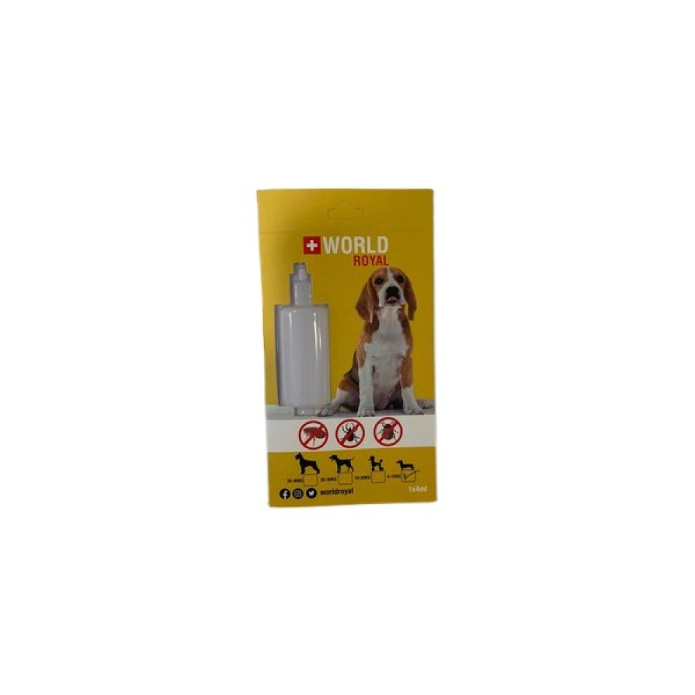 World Royal Köpek Ense Dış Parazit Etkili Bit Pire Kene Deri Bakımı Yağı 0-10 kg 5 ml Evcil Hayvan Ürünleri Fiyatı
