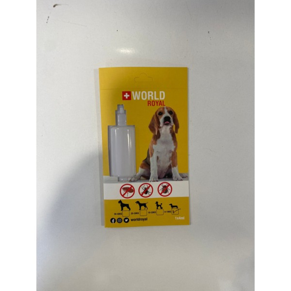 World Royal Köpek Ense Dış Paraz.t Etkili Bit Pire Kene Deri Bakımı Yağı 30-40 kg 5ml - Ahşap Evcil Hayvan Ürünleri Fiyatı