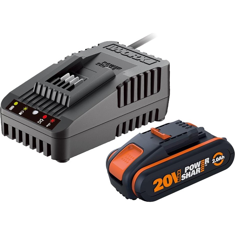 Worx WA3601 20VOLT 2.0AH. Powershare Li-Ion Akü ve Akü Şarj Cihazı - 20 V Diğer Fiyatı