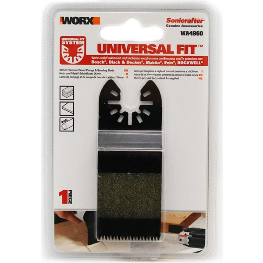 Worx WA4960 Çok Amaçlı Raspalama Makinası Için 35x40 Mm Ahşap, Pvc Universal Kesme ve Zımparalama Bıç Oto Boyaları Fiyatı