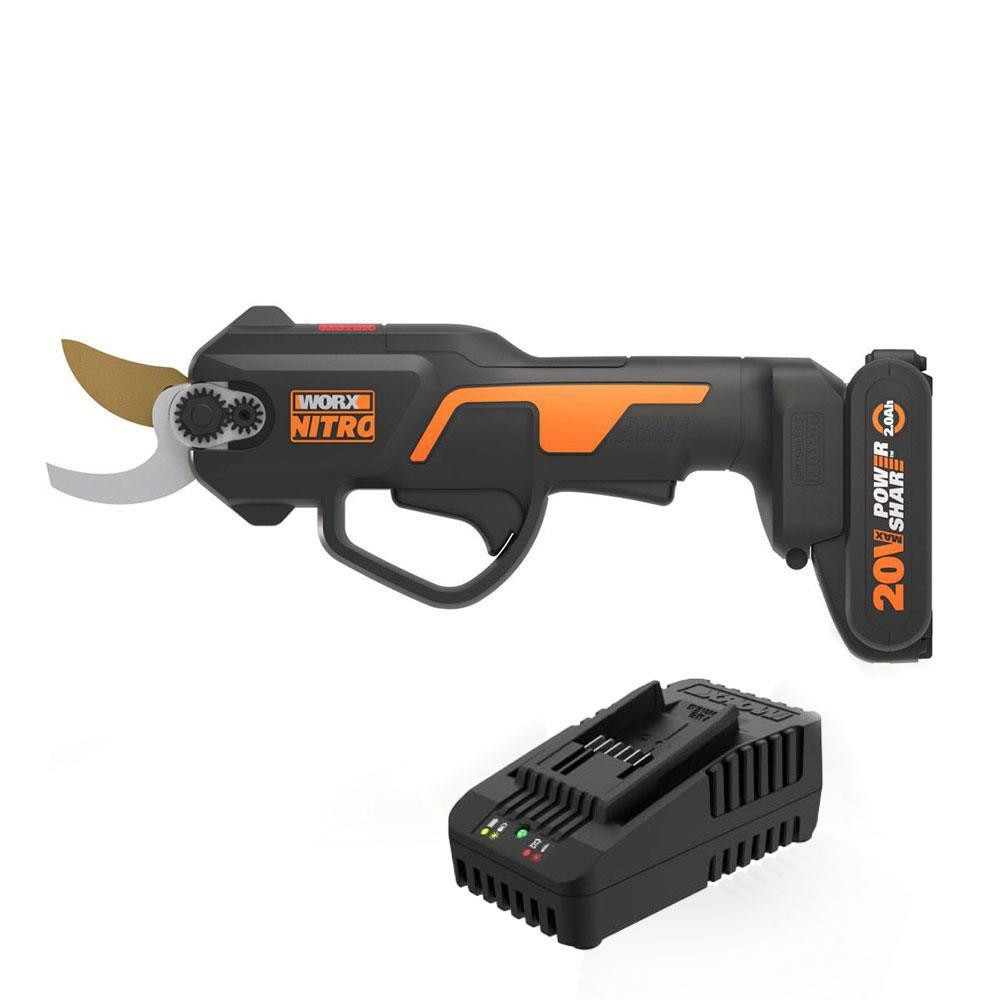 WORX WG330E 20Volt 2.0A Li-İon Tek Akülü Profesyonel Kömürsüz Dal Budama Makası Oto, Bahçe, Yapı Market Fiyatı