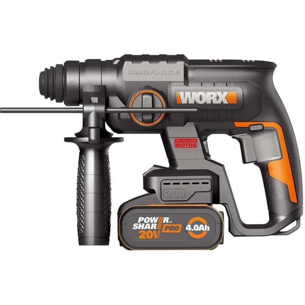 Worx WX381 20 Volt 4.0 Ah 2j Li-Ion Tek Akülü Şarjlı Profesyonel Sds-Plus Pnömatik Kırıcı / Delici + 3 Parça Delme Ucu Oto Boyaları Fiyatı