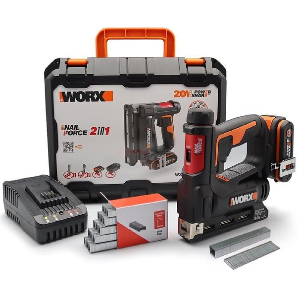 Worx WX843 Li-Ion Şarjlı 6-14MM Zımba ve 15MM Çivi Çakma + 3500 Adet Yedek Zımba ve Çivi Oto Boyaları Fiyatı