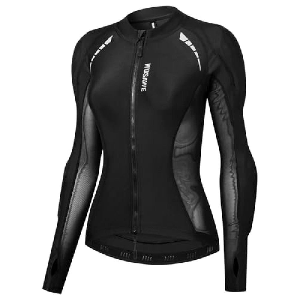 WOSAWE Mesh Motorcycle Jacket Women Padded Motorcycle Shirt with Armor Summer Sport Bike Protective Gear, Black M Motorcycle Jackets Fiyatı