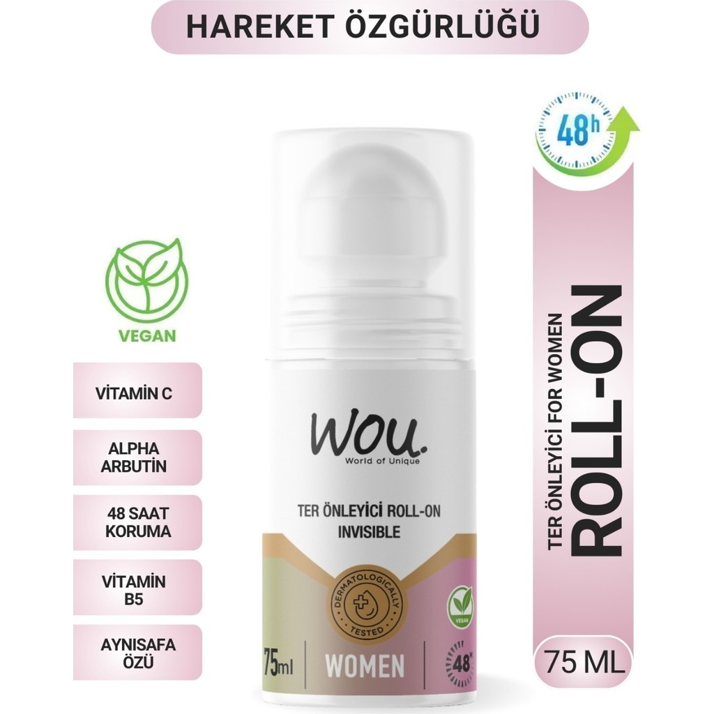Wou Ter Önleyici Leke Karşıtı Roll-on 75 Ml Women Deodorantlar Fiyatı