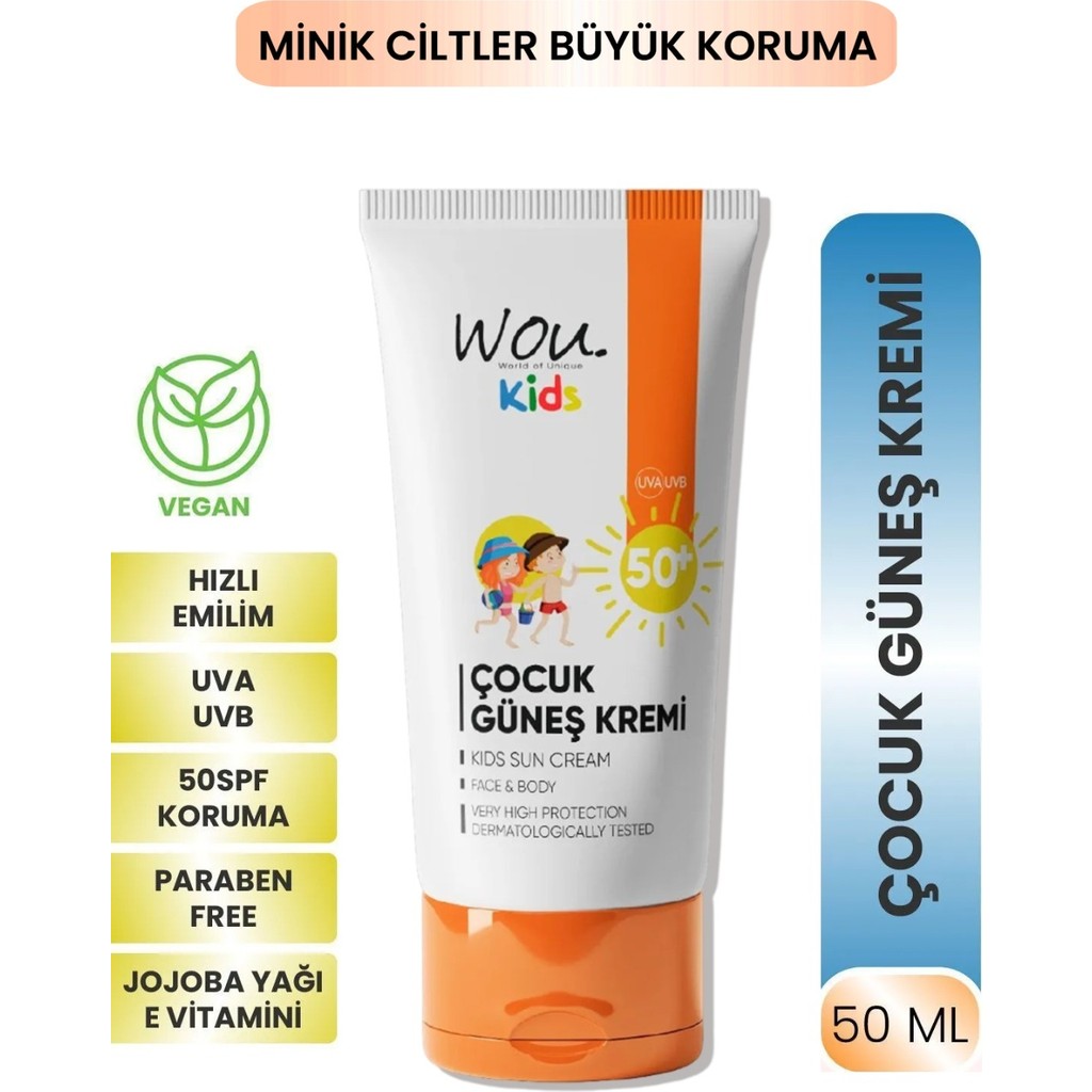 Wou World Of Unique Kids Yüksek Koruma Etkili Spf50+ Çocuk Güneş Diğer Fiyatı