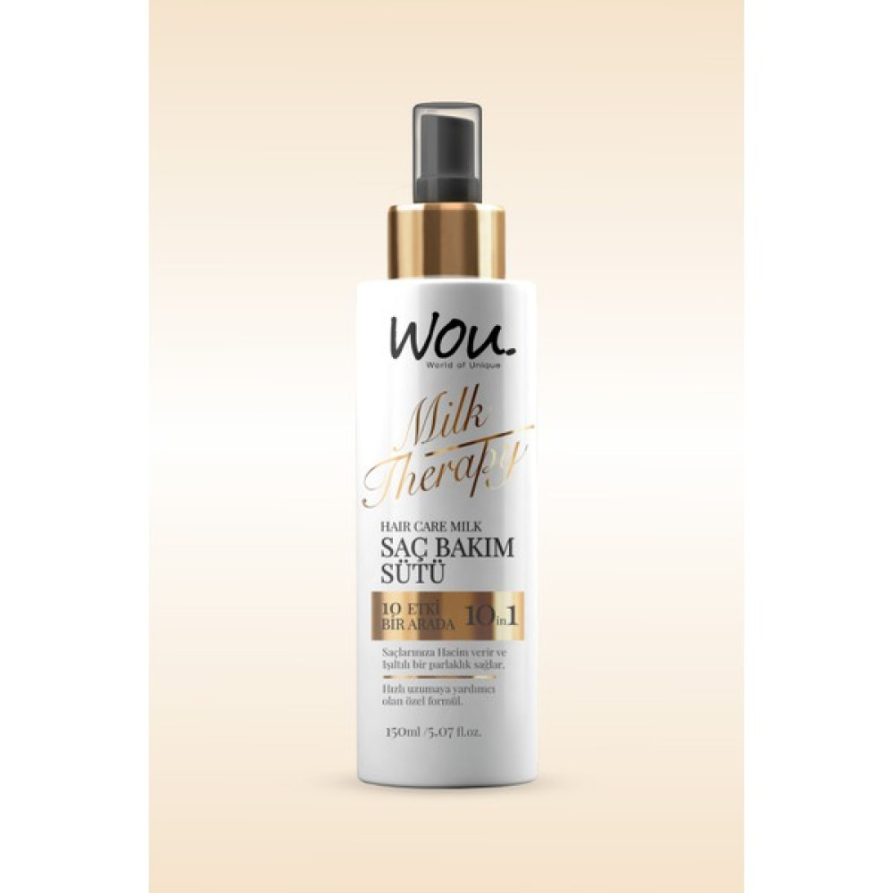 Wou World Of Unique Saç Bakım Sütü, Doğal Bitki Özlü 10 Etkili Saç Besleyici Keratin Sütü 150ml Woukeratinmilk Saç Şekillendirici Sprey Fiyatı