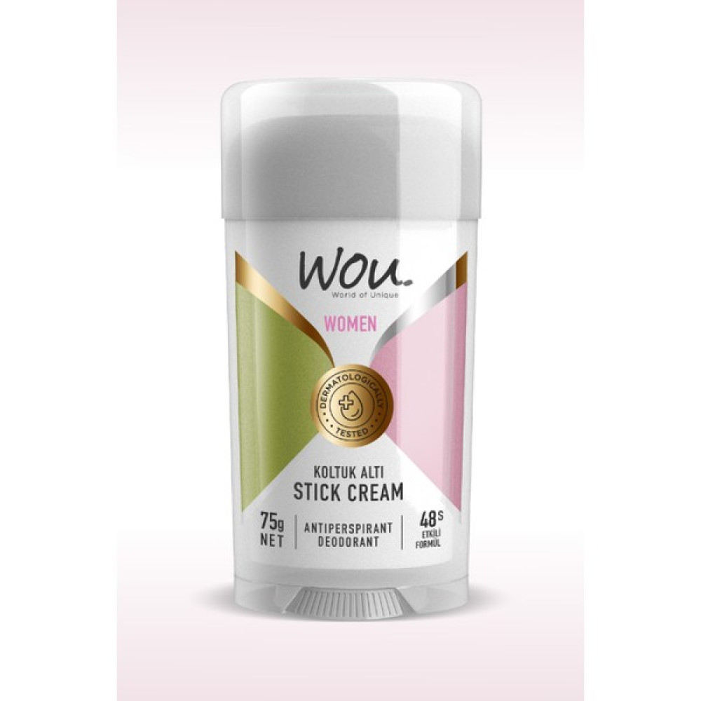 Wou World of Unique Stick Krem Koltuk Altı Terleme Önleyici 48 Saat Etkin Koruma Vegan Kadın Koltuk Altı Stick 75 ml - 75 gr Deodorantlar Fiyatı