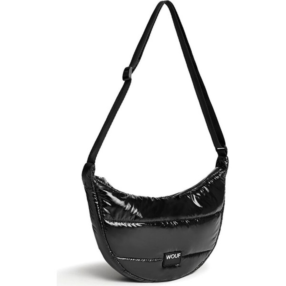 Wouf Black Glossy Crossbody Bag - Askılı Omuz Çantası Erkek El Çantası Fiyatı