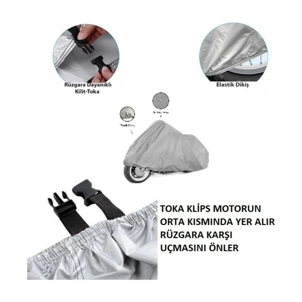Wovex Honda Yeni Dio Motosiklet Brandası Topcase Uyumlu Branda - Gri Motorsiklet Brandaları Fiyatı