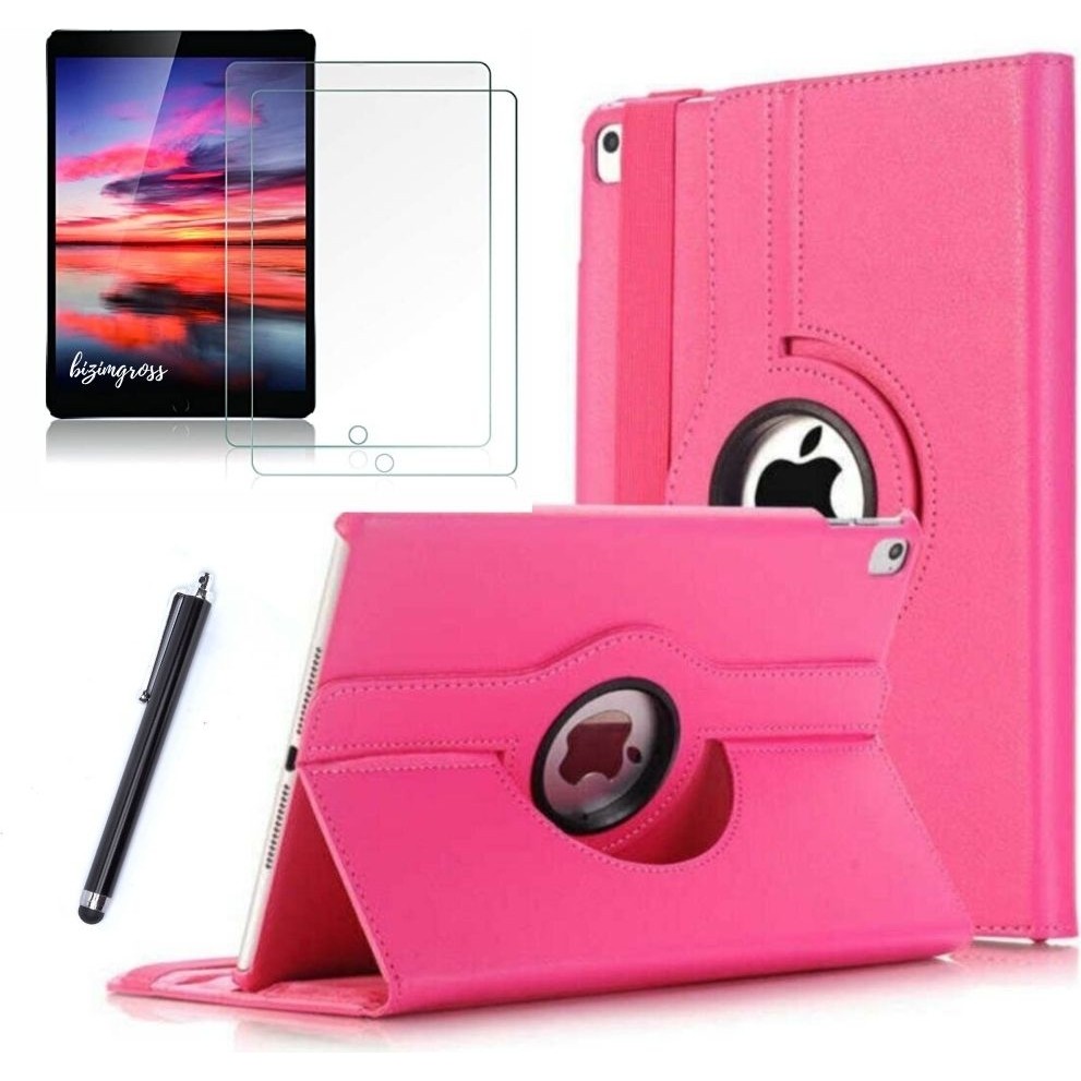 wowacs Apple iPad 9 Kılıf 9. Nesil A2602 Dönebilen Tablet Kılıfı +2 Adet Ekran Koruyucu + Tablet Kalemi - Pembe Tablet Kılıfı Fiyatı