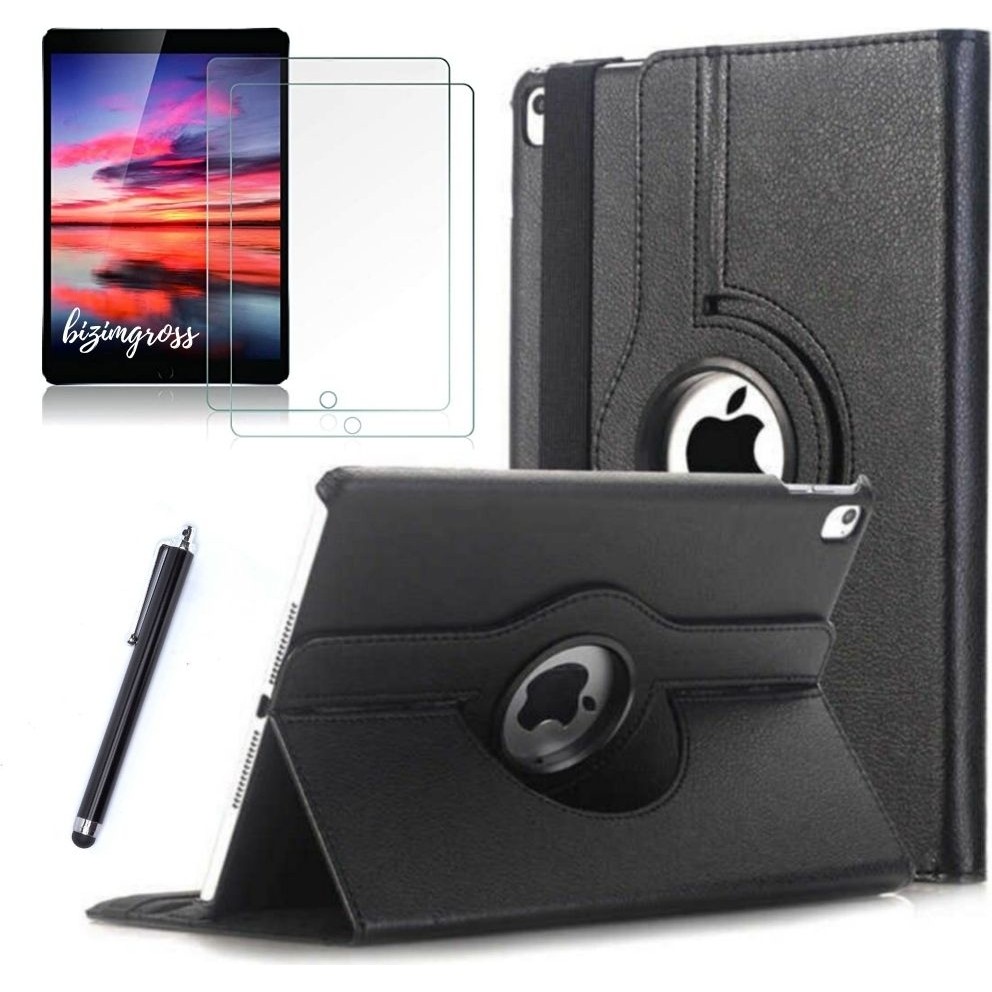 wowacs Apple iPad 9 Kılıf 9. Nesil A2602 Dönebilen Tablet Kılıfı +2 Adet Ekran Koruyucu + Tablet Kalemi - Siyah Tablet Kılıfı Fiyatı
