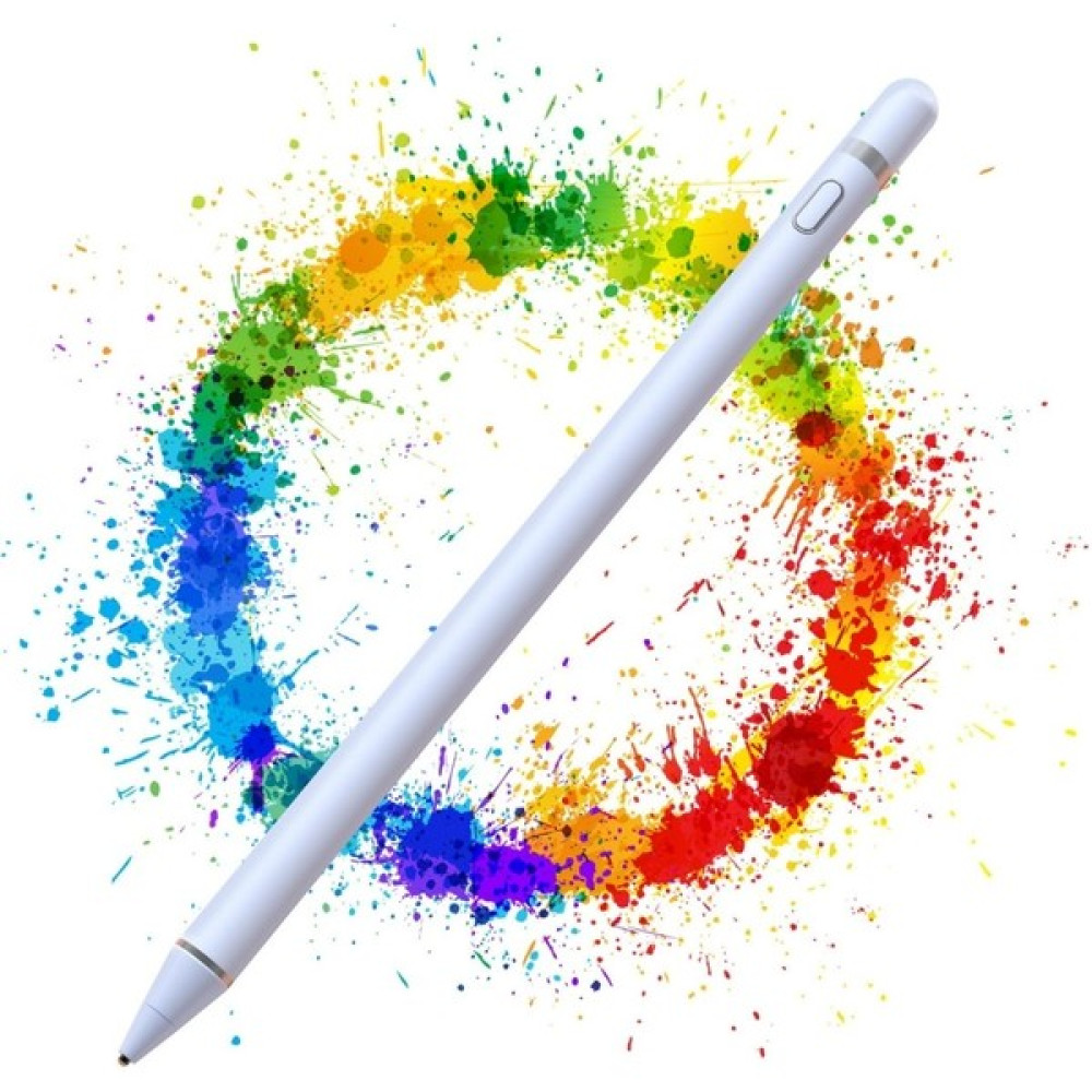wowacs Samsung Galaxy Tab A7 Lite Uyumlu Kalem Stylus Kapasitif Dokunmatik Kalem Yazı Tasarım Tablet Kalemi - Beyaz Tablet Aksesuarı Fiyatı