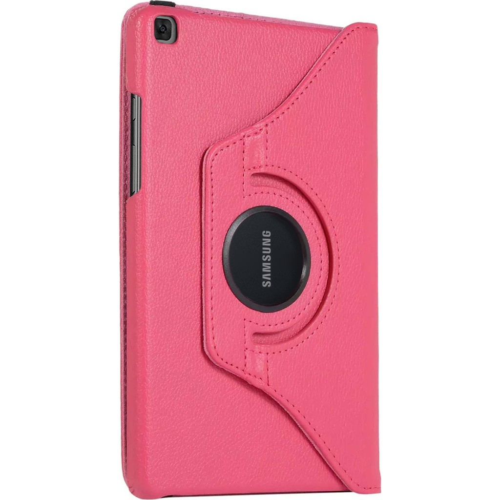 wowacs Samsung Galaxy Tab A7 SM-T500 Kılıf Dönerli Standlı Suni Deri Kapaklı Kılıf - Pembe Tablet Kılıfı Fiyatı
