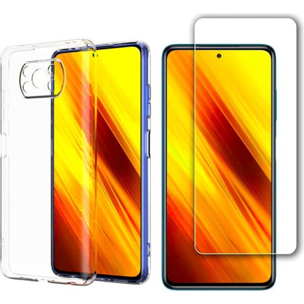 Wowacs Xiaomi Poco X3 Nfc Uyumlu Kılıf Esnek Silikon Telefon Kılıfı ve Temperli Cam Ekran Koruyucu - Şeffaf Cep Telefonu Kılıfı Fiyatı